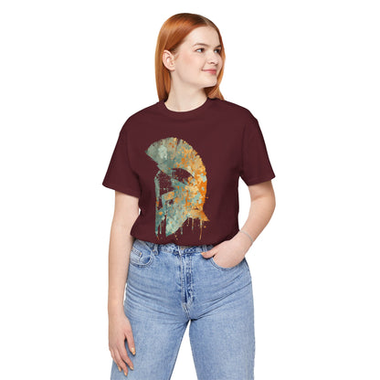 Spartan Helmet T‑Shirt — Rustic Warrior Graphic Tee