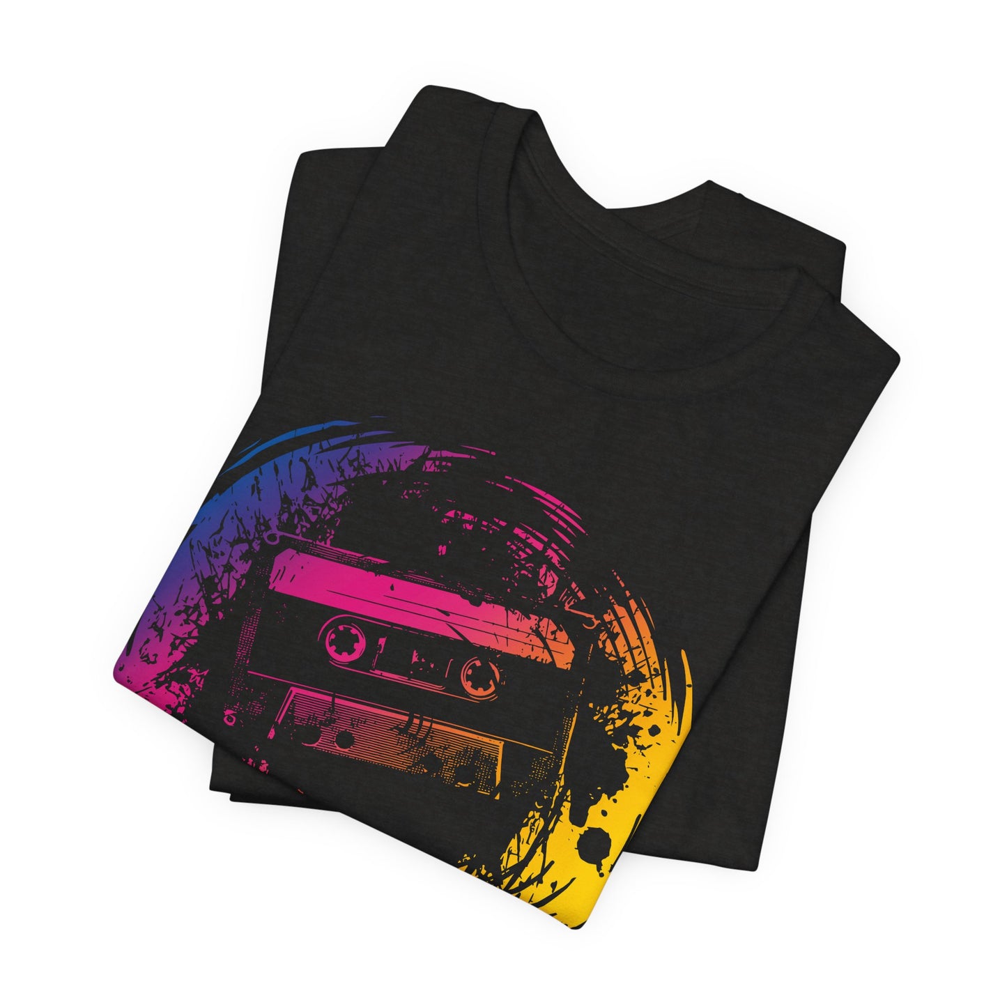 Retro Cassette Tape Tee — Vintage 80s Music Graphic T-Shirt
