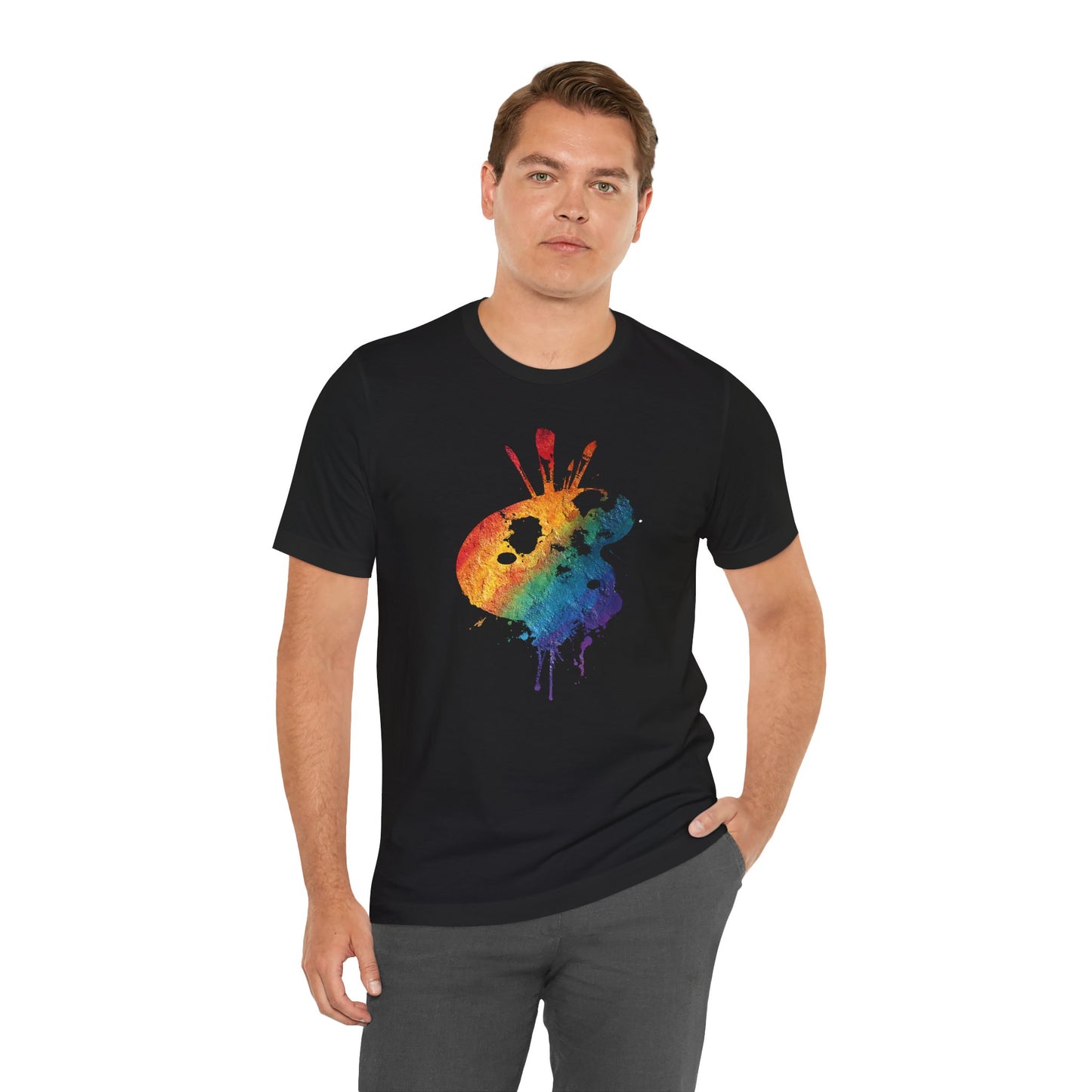 Watercolor Paint Palette T-Shirt — Rainbow Artist Tee