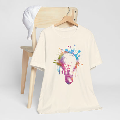 Creative Idea T-Shirt — Colorful Paint Splash Idea Tee