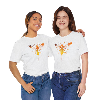 Sting Like a Bee Graphic Tee — Orange Watercolor Bee Shirt