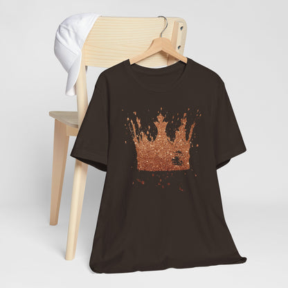 Golden Crown T-Shirt — Vintage Royalty Graphic Tee