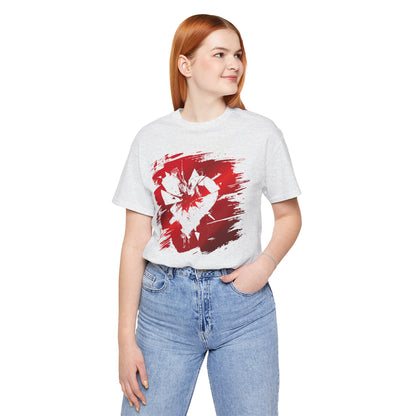 Broken Heart Brushstroke Tee — Distressed Red Heart Graphic Shirt