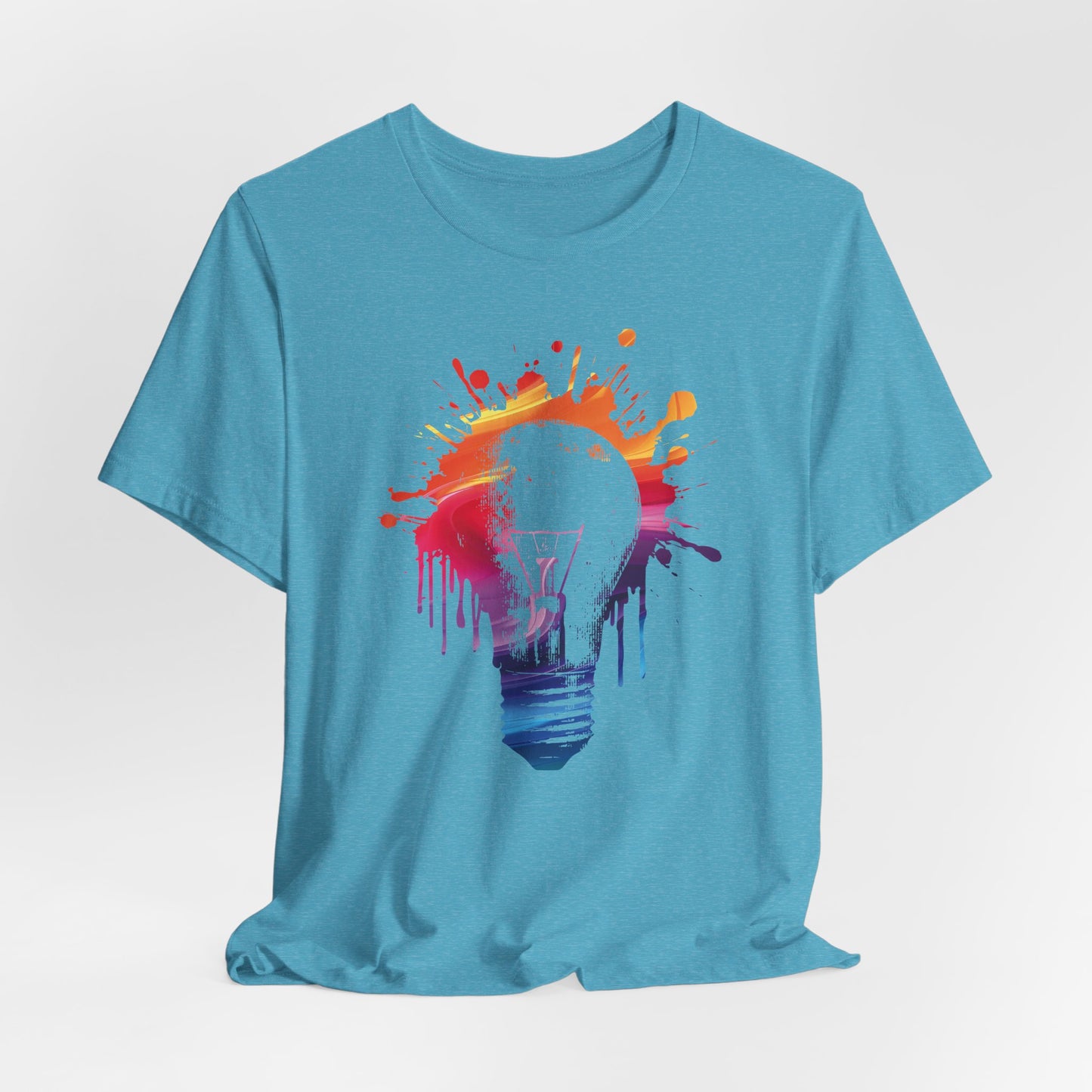 Creative Idea T-Shirt — Colorful Paint Splash Idea Tee