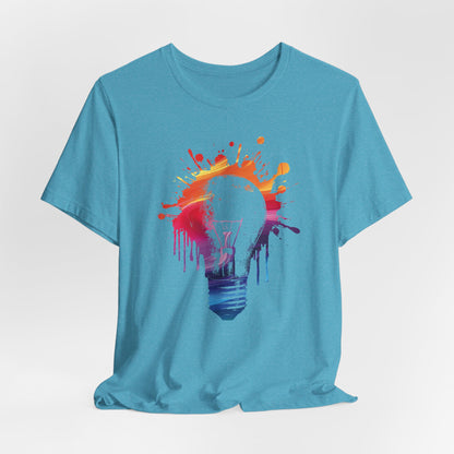 Creative Idea T-Shirt — Colorful Paint Splash Idea Tee