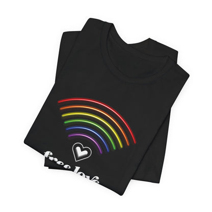 Free Love Rainbow T-Shirt — LGBTQ Pride Tee