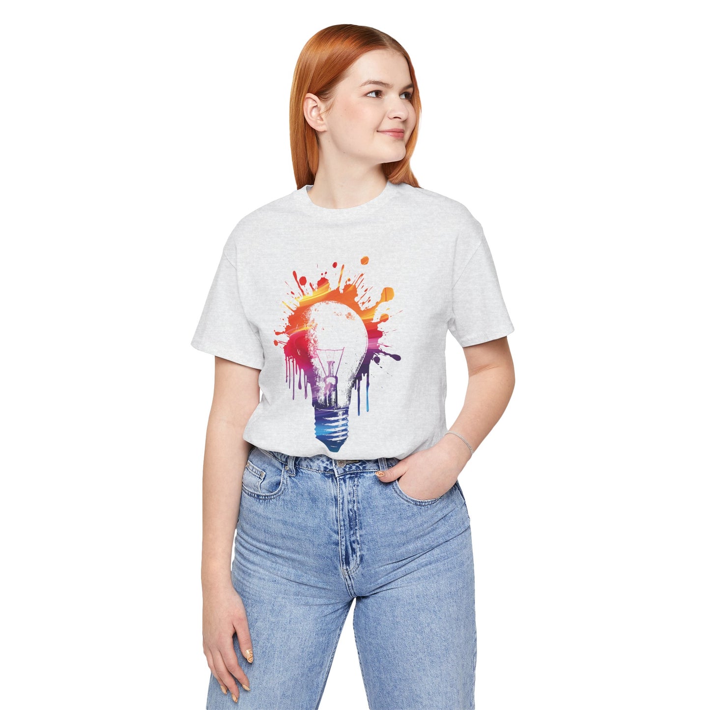 Creative Idea T-Shirt — Colorful Paint Splash Idea Tee