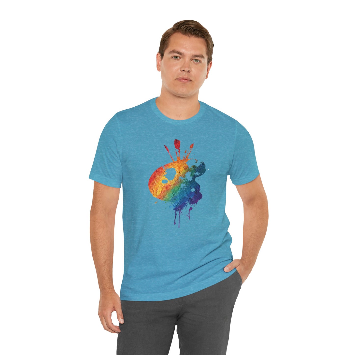 Watercolor Paint Palette T-Shirt — Rainbow Artist Tee