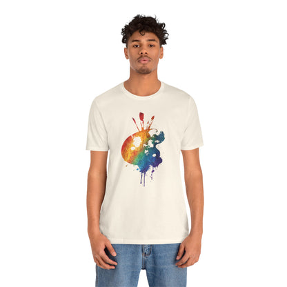 Watercolor Paint Palette T-Shirt — Rainbow Artist Tee