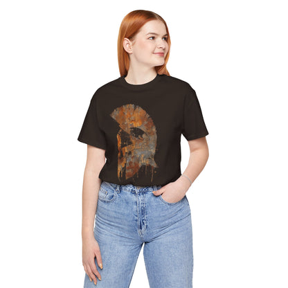 Spartan Helmet T‑Shirt — Rustic Warrior Graphic Tee