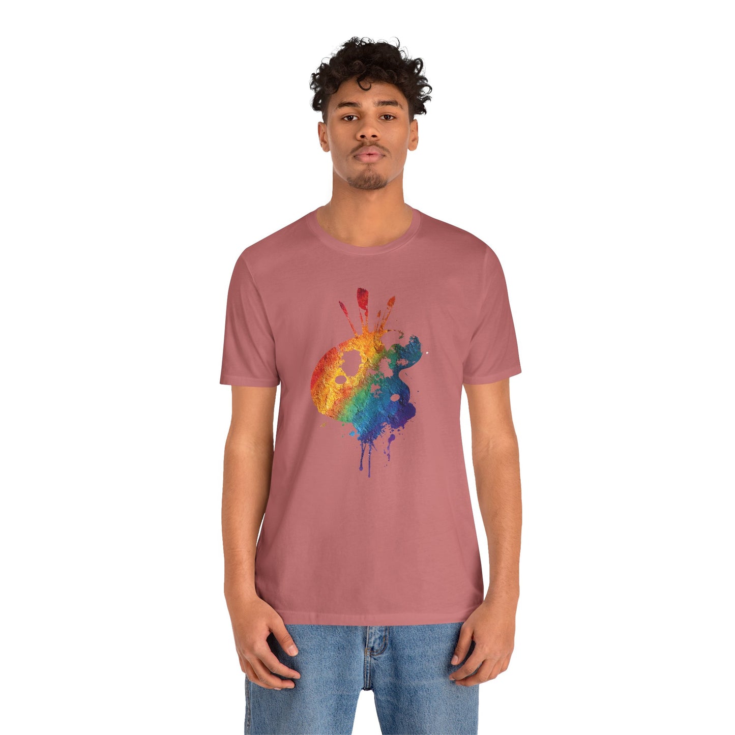 Watercolor Paint Palette T-Shirt — Rainbow Artist Tee