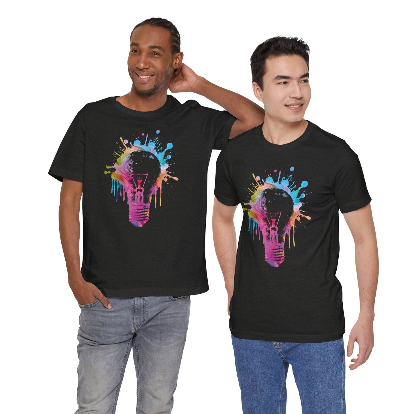 Creative Idea T-Shirt — Colorful Paint Splash Idea Tee