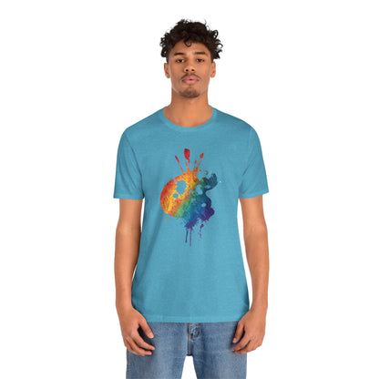 Watercolor Paint Palette T-Shirt — Rainbow Artist Tee