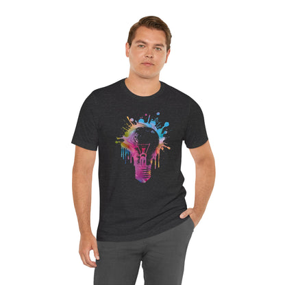 Creative Idea T-Shirt — Colorful Paint Splash Idea Tee