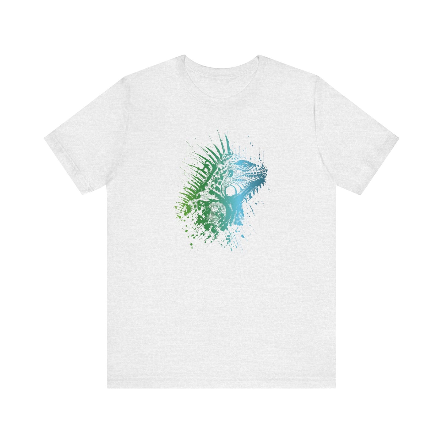 Iguana Splash T‑Shirt — Watercolor Reptile Graphic Tee