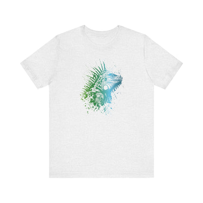 Iguana Splash T‑Shirt — Watercolor Reptile Graphic Tee
