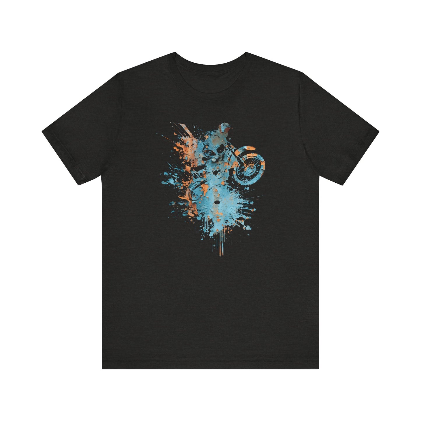 Motocross Splash Graphic Tee — Dirt Bike Rider Art T-Shirt