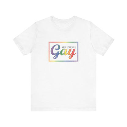 Gay Rainbow Pride Tee — Retro 'Proud to Be Gay' Graphic T-Shirt