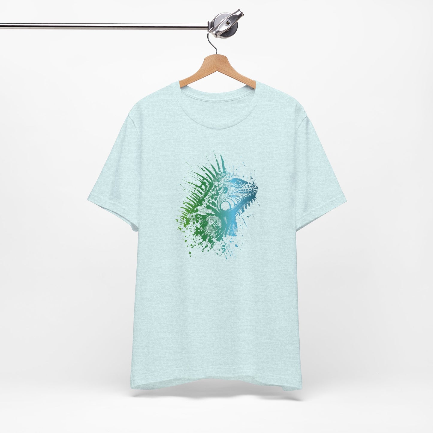 Iguana Splash T‑Shirt — Watercolor Reptile Graphic Tee