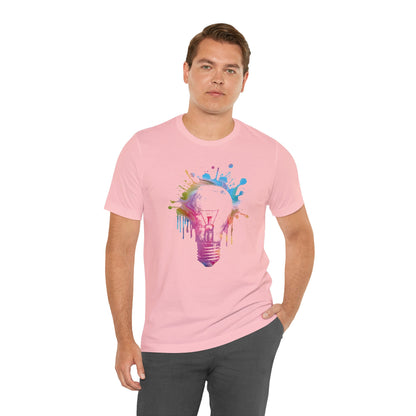 Creative Idea T-Shirt — Colorful Paint Splash Idea Tee