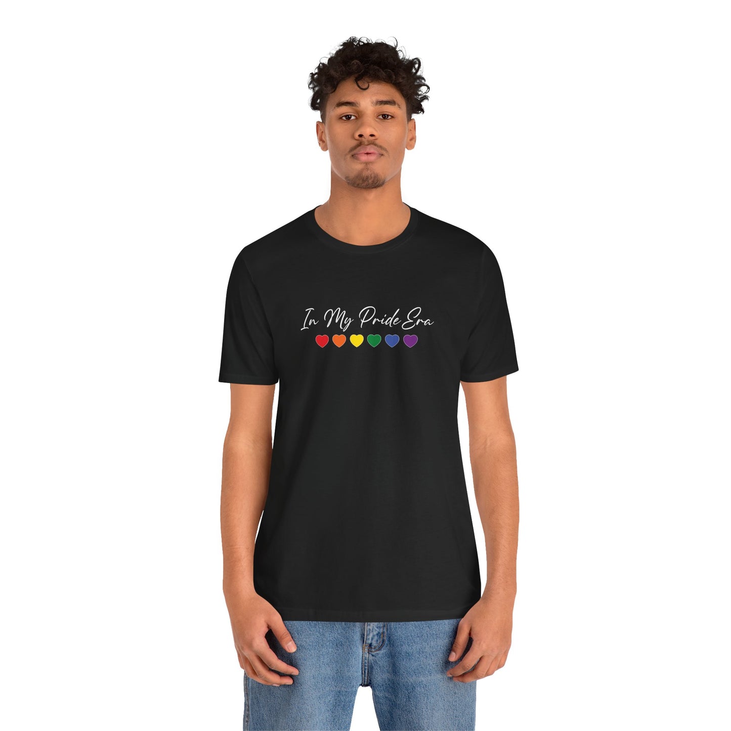 Pride Heart Tee — "In My Pride Era" Rainbow Hearts T-Shirt