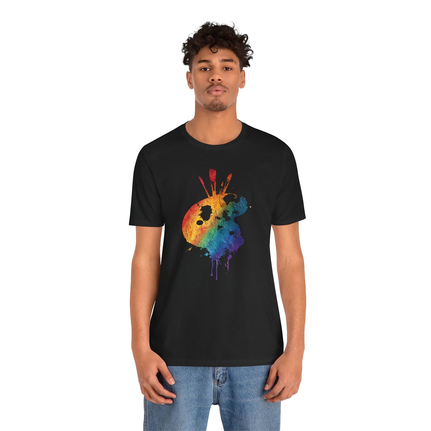Watercolor Paint Palette T-Shirt — Rainbow Artist Tee