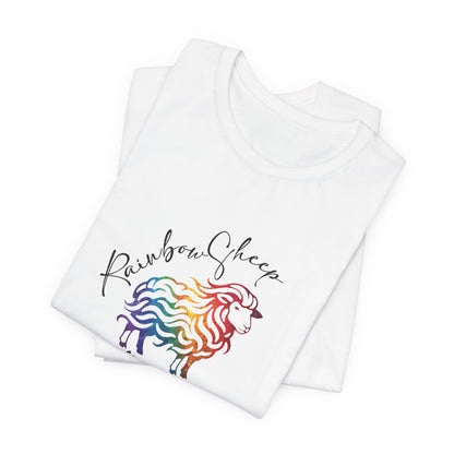 Rainbow Sheep T-Shirt — "Rainbow Sheep of the Family" Cute Pastel Graphic Tee