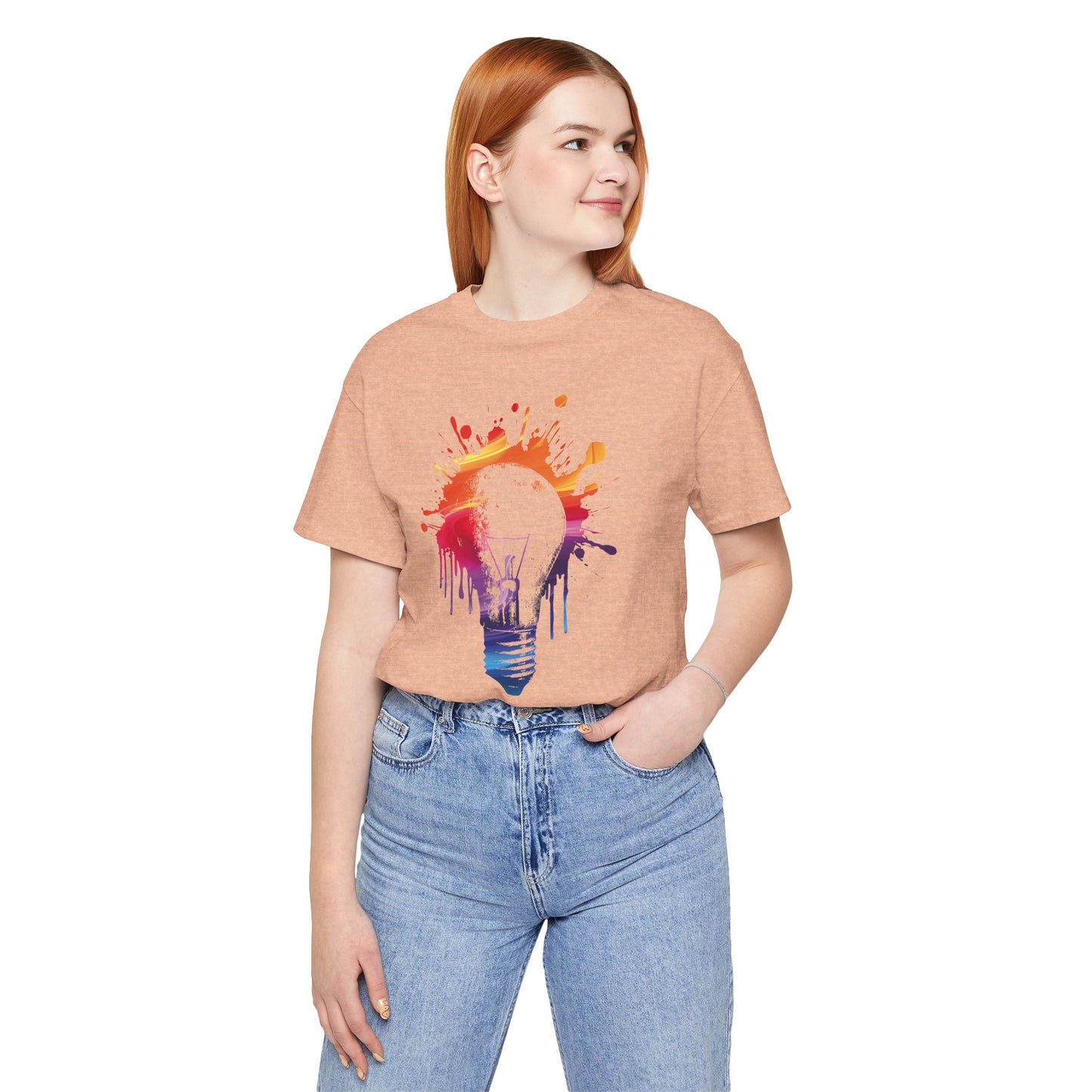 Creative Idea T-Shirt — Colorful Paint Splash Idea Tee