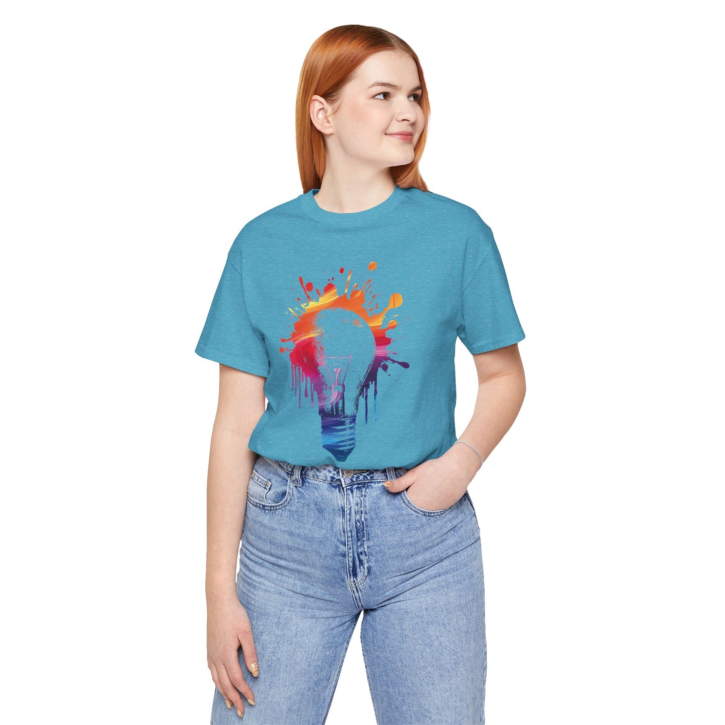 Creative Idea T-Shirt — Colorful Paint Splash Idea Tee