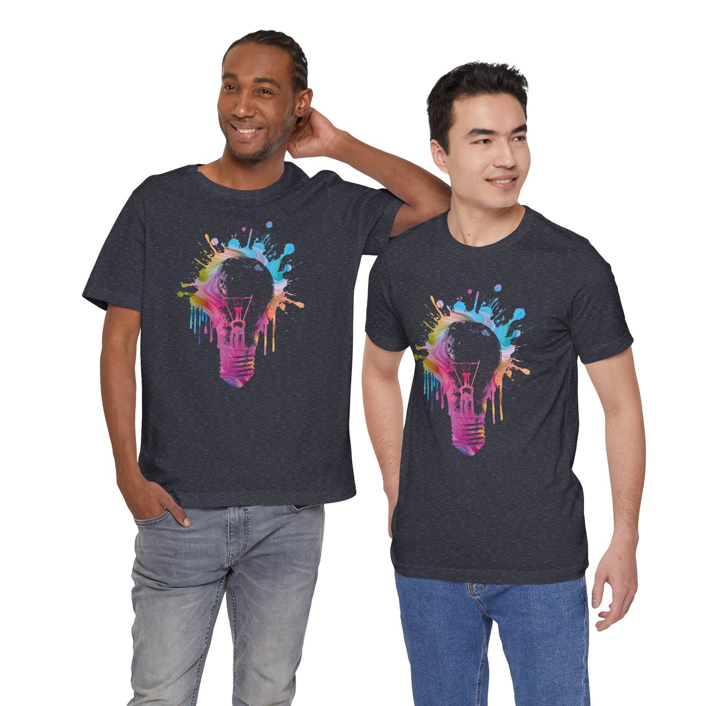Creative Idea T-Shirt — Colorful Paint Splash Idea Tee