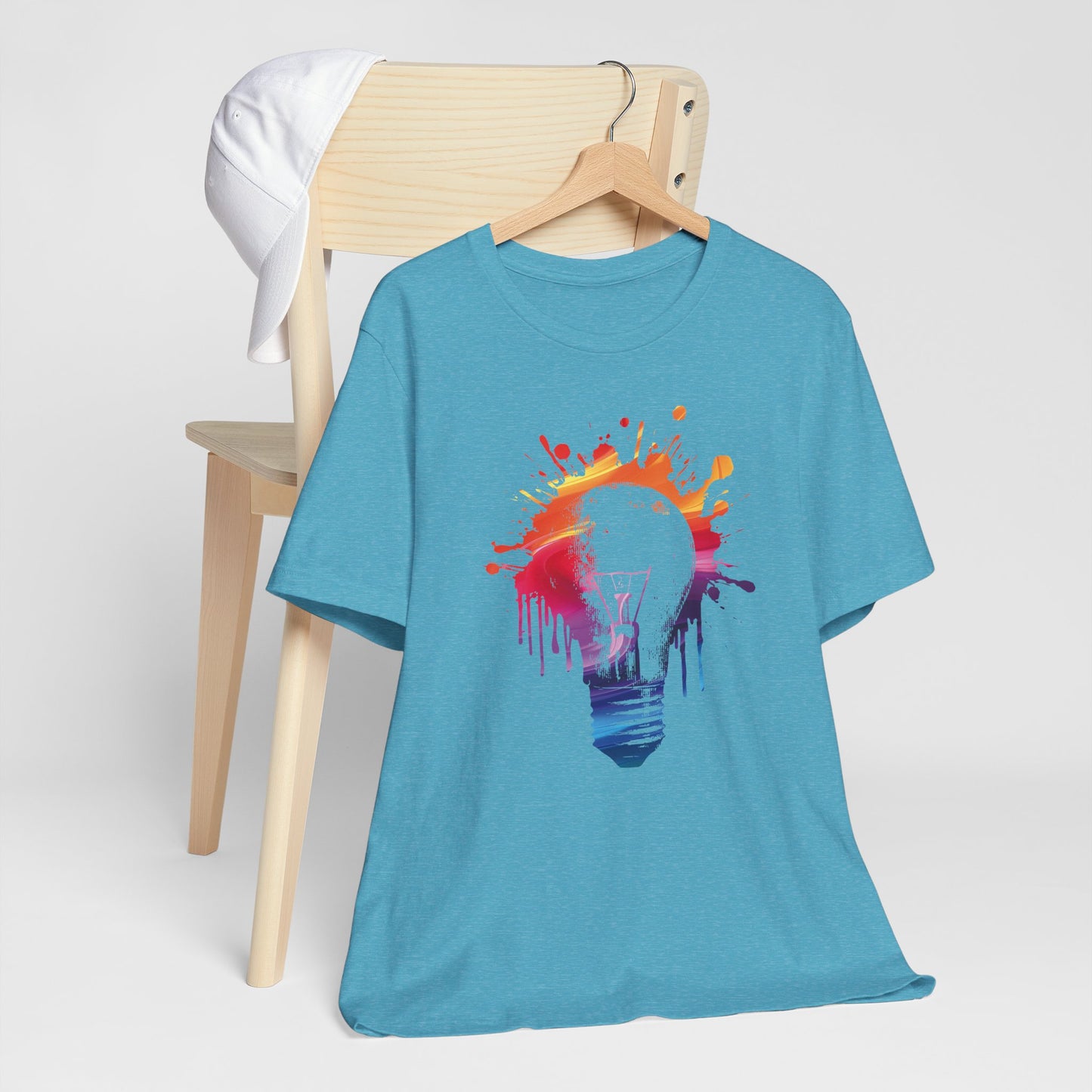 Creative Idea T-Shirt — Colorful Paint Splash Idea Tee