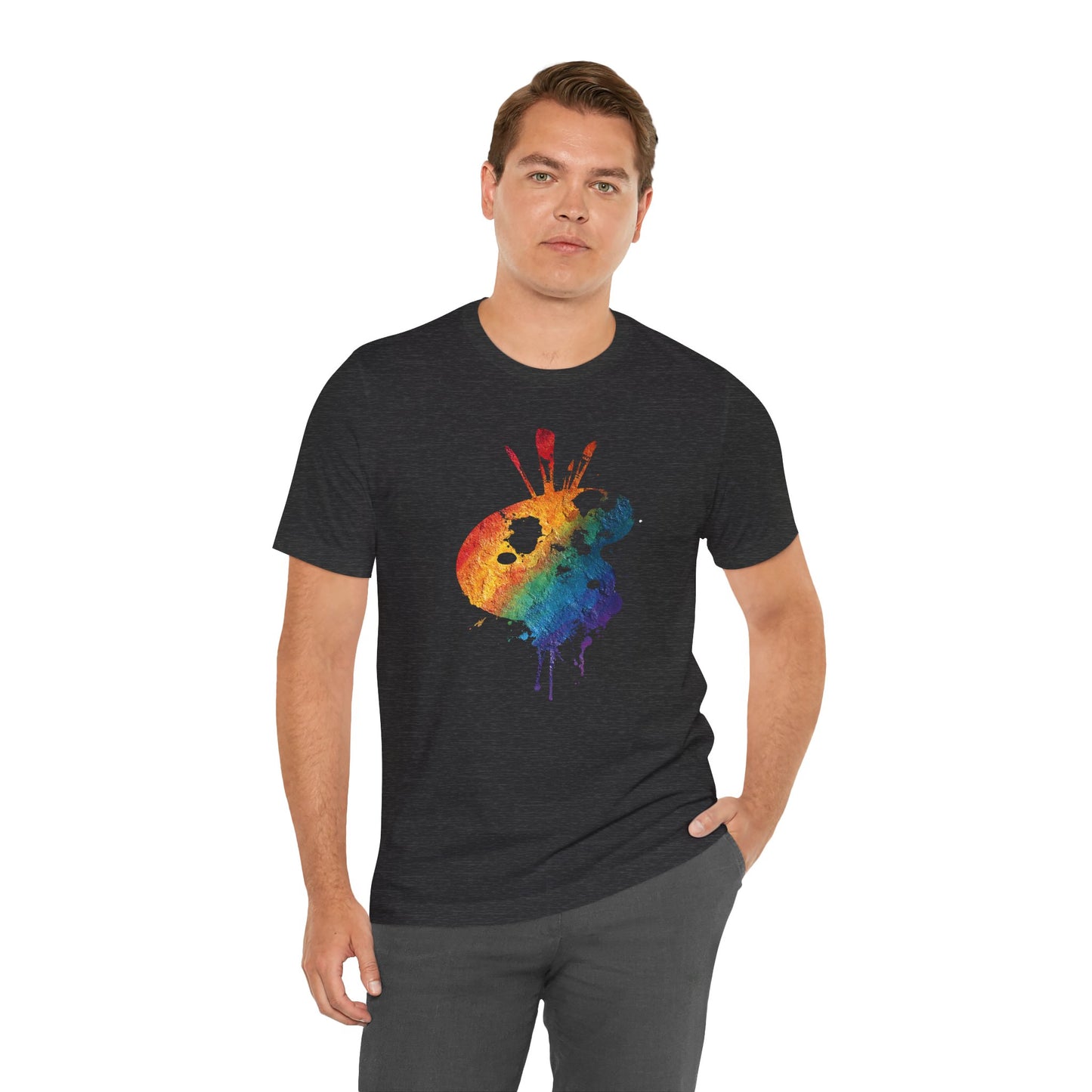 Watercolor Paint Palette T-Shirt — Rainbow Artist Tee