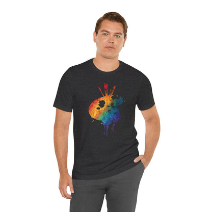 Watercolor Paint Palette T-Shirt — Rainbow Artist Tee