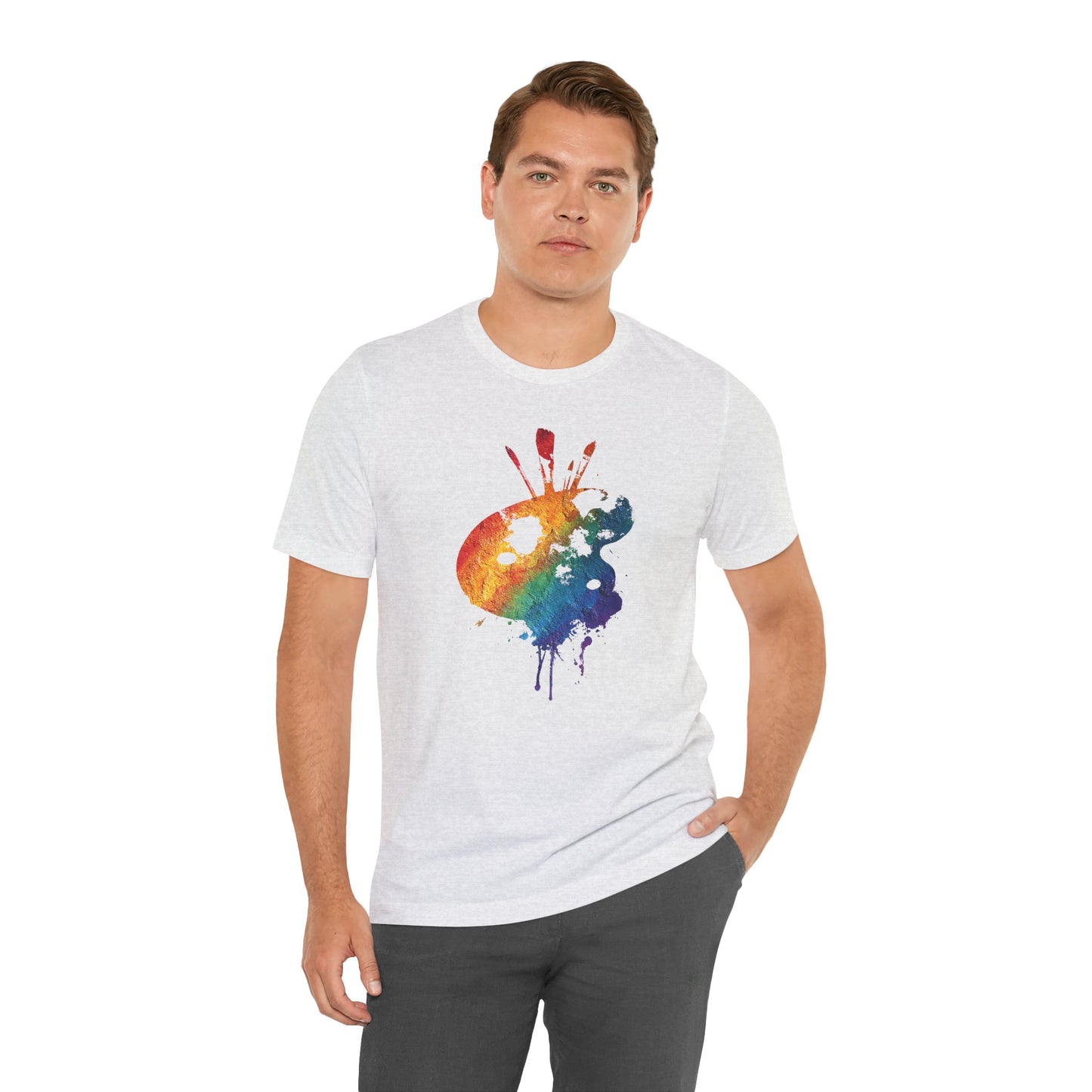 Watercolor Paint Palette T-Shirt — Rainbow Artist Tee