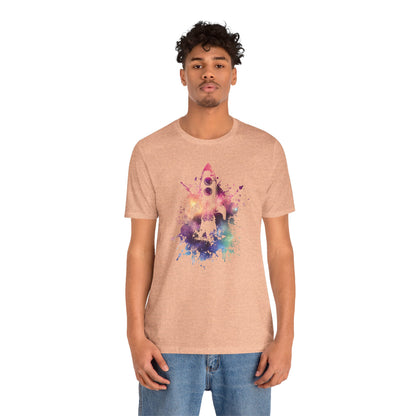 Rocket Ship T-Shirt — Colorful Space Launch Graphic Tee