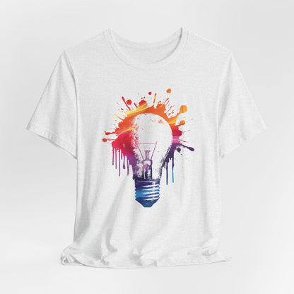 Creative Idea T-Shirt — Colorful Paint Splash Idea Tee