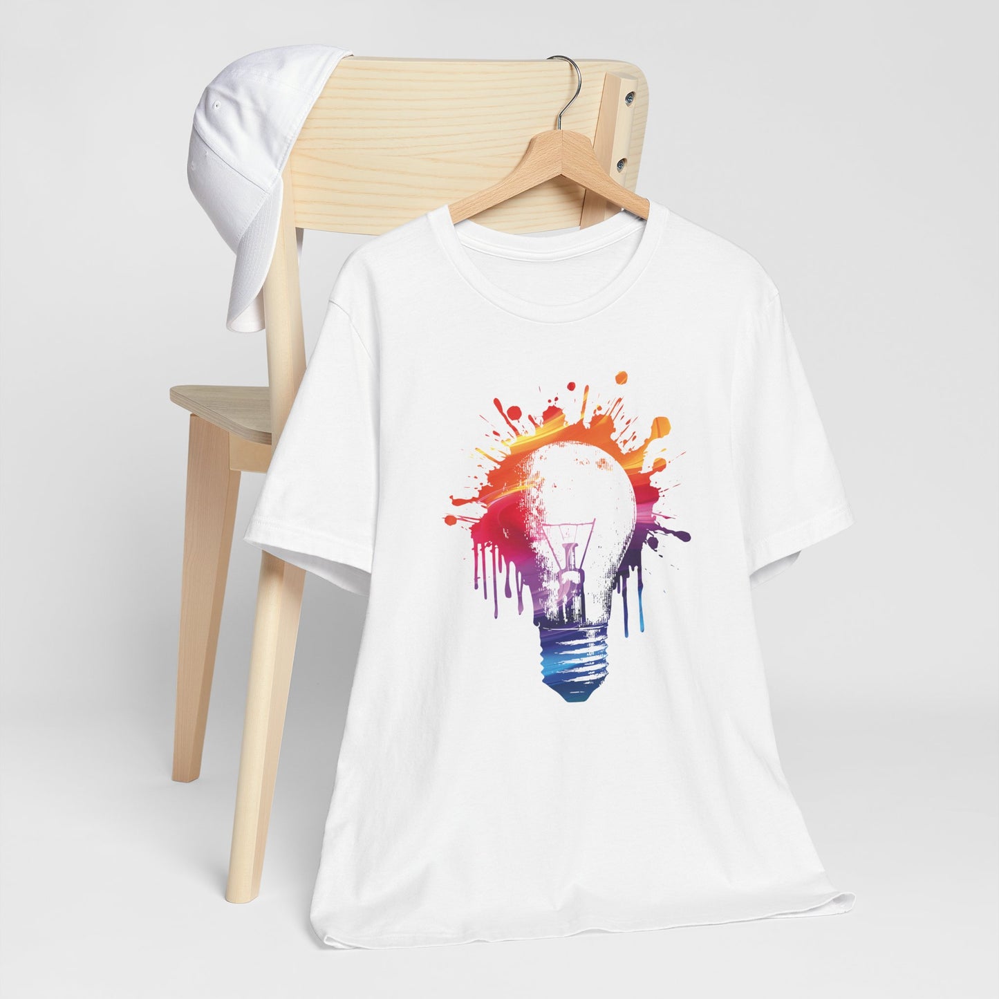 Creative Idea T-Shirt — Colorful Paint Splash Idea Tee