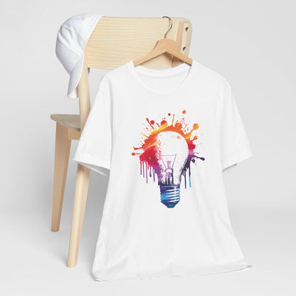 Creative Idea T-Shirt — Colorful Paint Splash Idea Tee