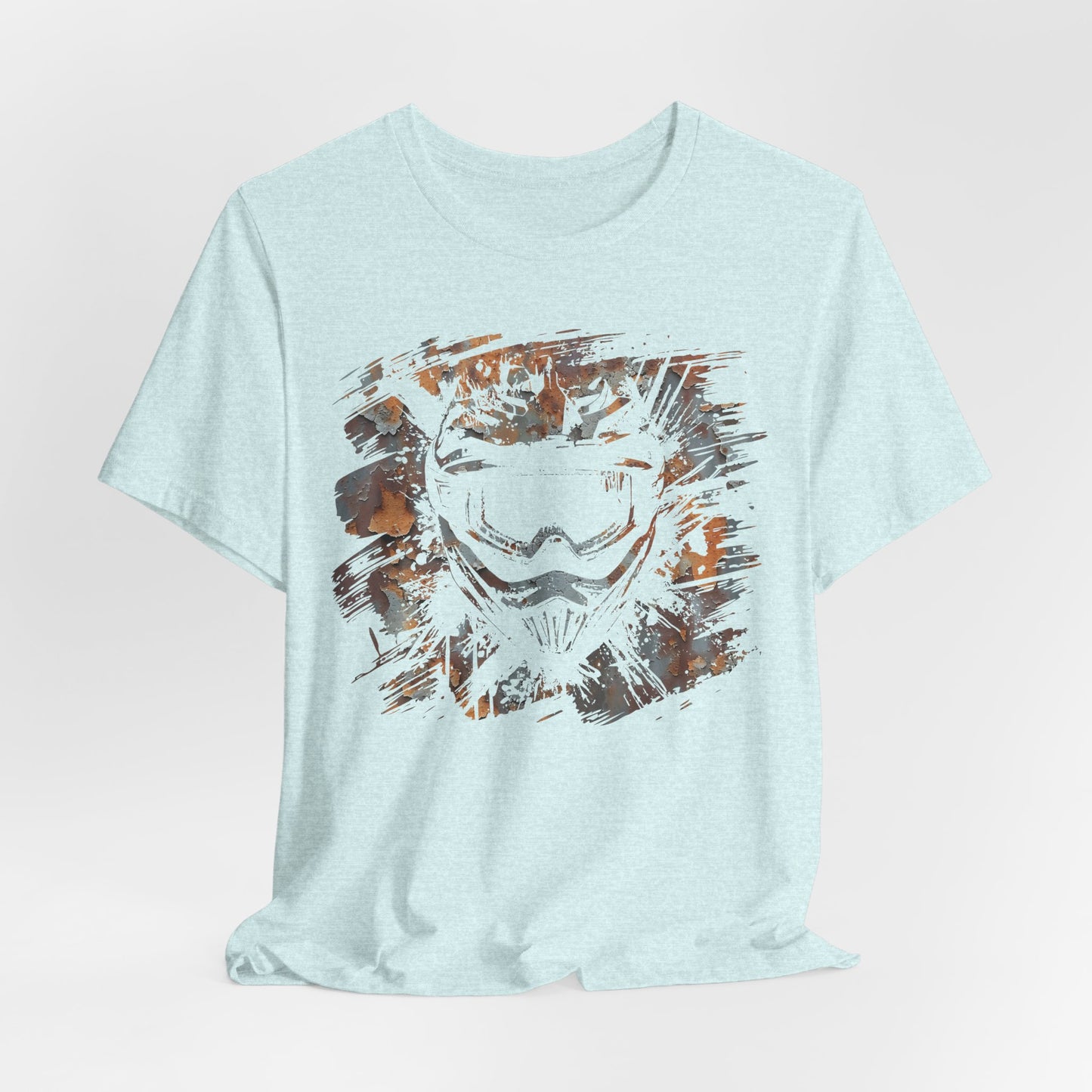 Motorcross Helmet T-Shirt — Distressed Brushstroke Animal Graphic Tee