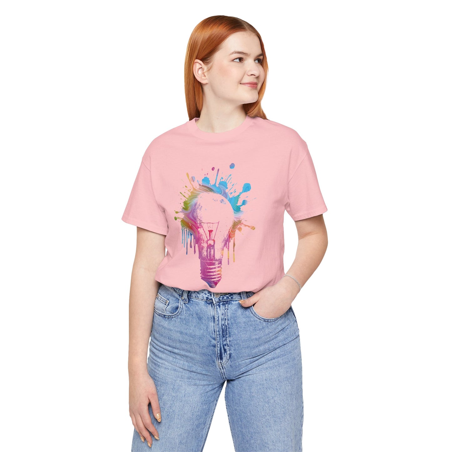 Creative Idea T-Shirt — Colorful Paint Splash Idea Tee