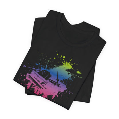 Play me to the Moon T‑Shirt — Colorful Music Lover Tee