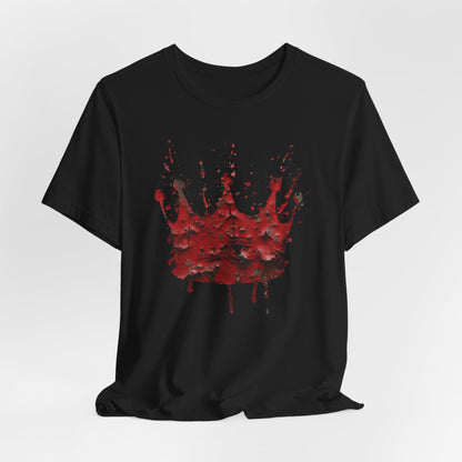 Weathered Kingdom T-Shirt — Watercolor Drip King Crown Graphic Tee