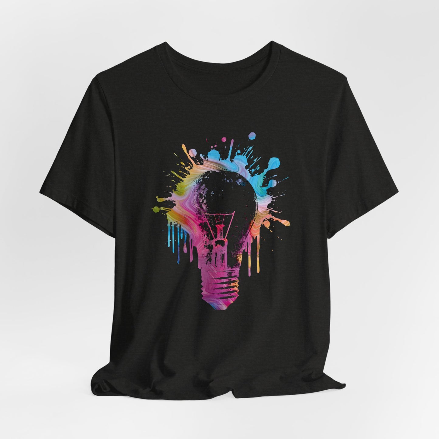 Creative Idea T-Shirt — Colorful Paint Splash Idea Tee