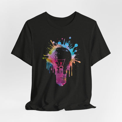 Creative Idea T-Shirt — Colorful Paint Splash Idea Tee