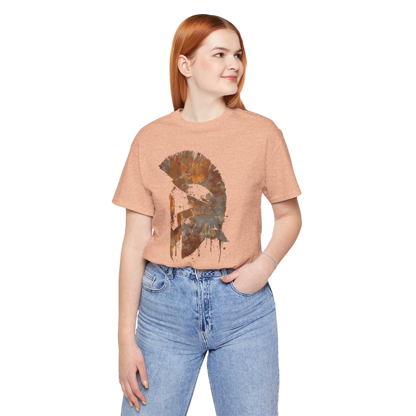 Spartan Helmet T‑Shirt — Rustic Warrior Graphic Tee