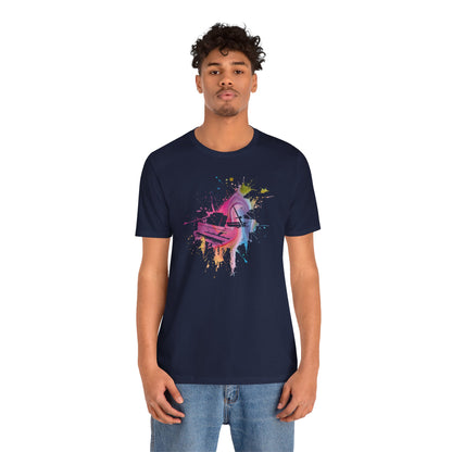 Play me to the Moon T‑Shirt — Colorful Music Lover Tee