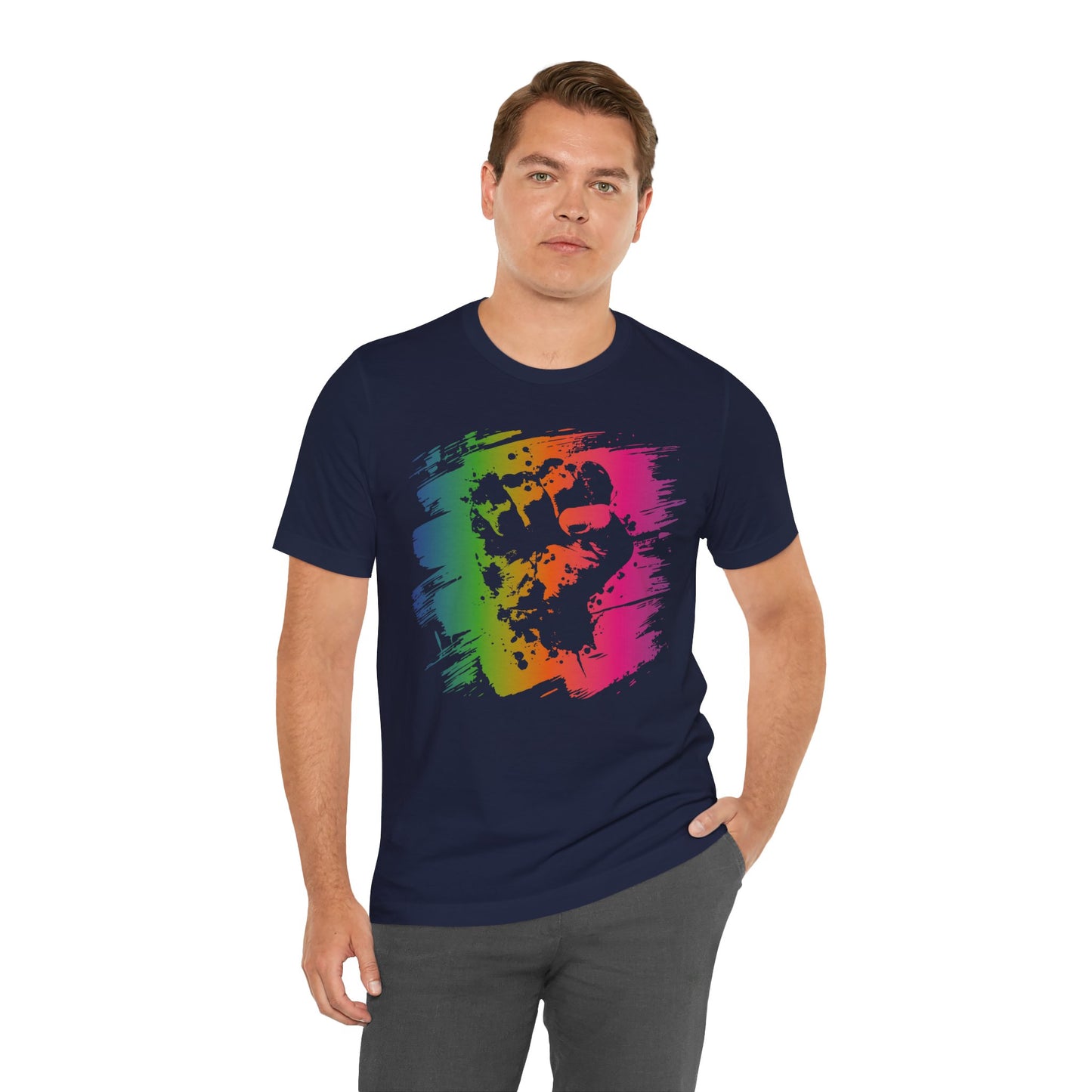 Fight the Power T‑Shirt — Neon Statement Tee