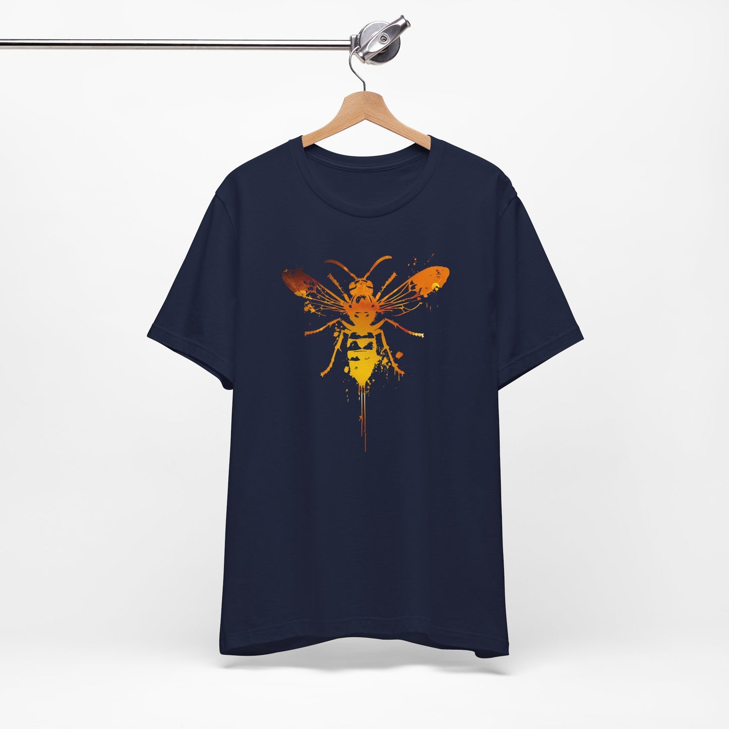 Sting Like a Bee Graphic Tee — Orange Watercolor Bee Shirt