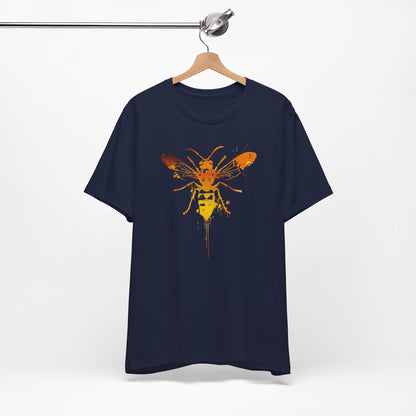 Sting Like a Bee Graphic Tee — Orange Watercolor Bee Shirt
