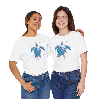 Blue Neon Sea Turtle T-Shirt — Ocean Beach Beachwear Tee